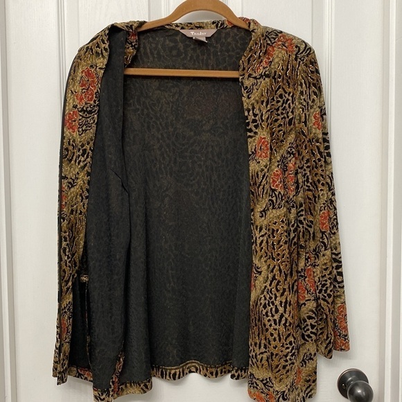 TanJay Vintage Women's Zip Up Jacket Animal Print Size Large - Picture 7 of 13